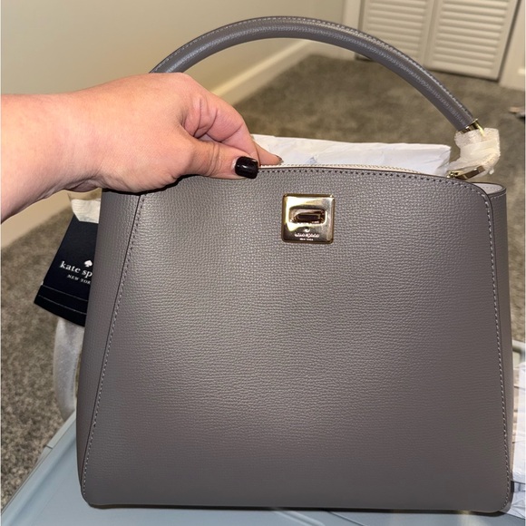 Kate Spade Phoebe Medium Top Handle Satchel- Hare Grey - Picture 6 of 10